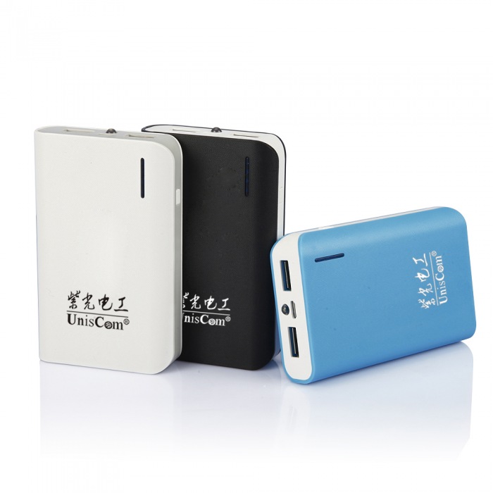 力量威 招商批发移动电源 紫光12000毫安充电宝 双USB 四节罗马式