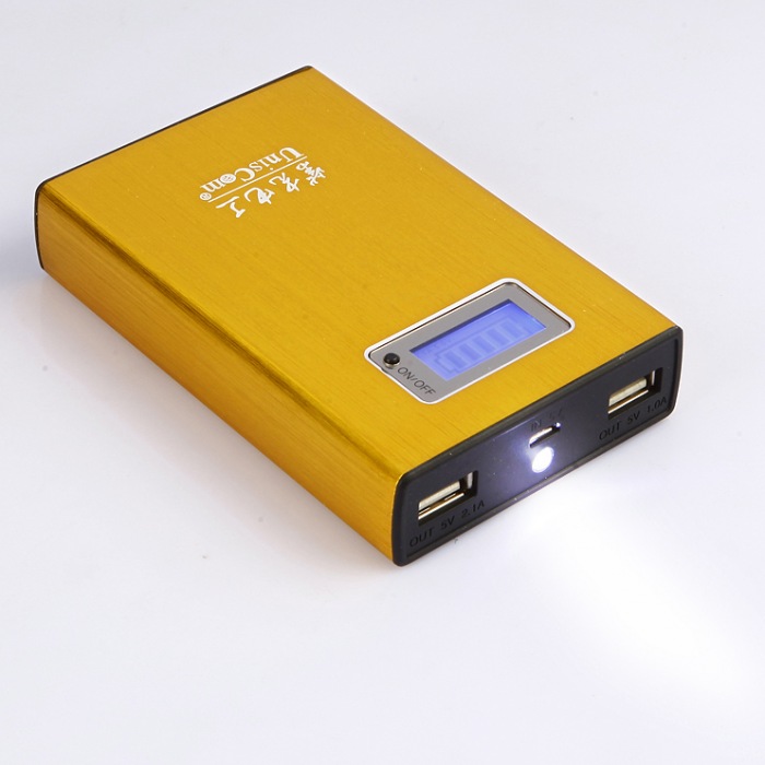 紫光正品 铝壳移动电源 13800毫安充电宝 液晶显示屏 便携式移动电源 批发招商力量威
