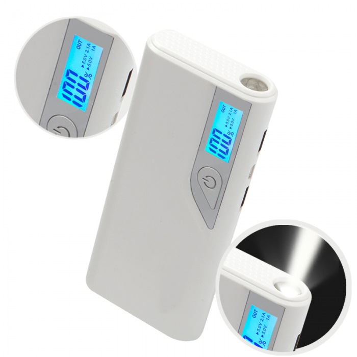 13000mAh power bank with LCD Screen and Torch(8BK-808)