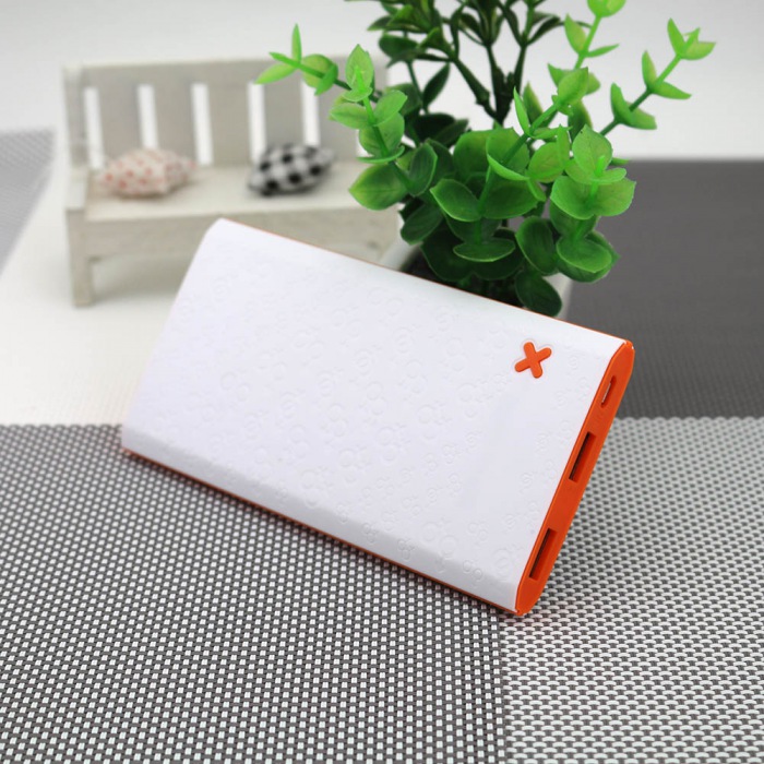 Lustrous 6000mah Polymer Power Bank With Dual USB Output (8BK-737)