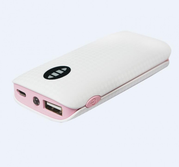 18650 mini size big capacity power bank with LED light(8BK-282)