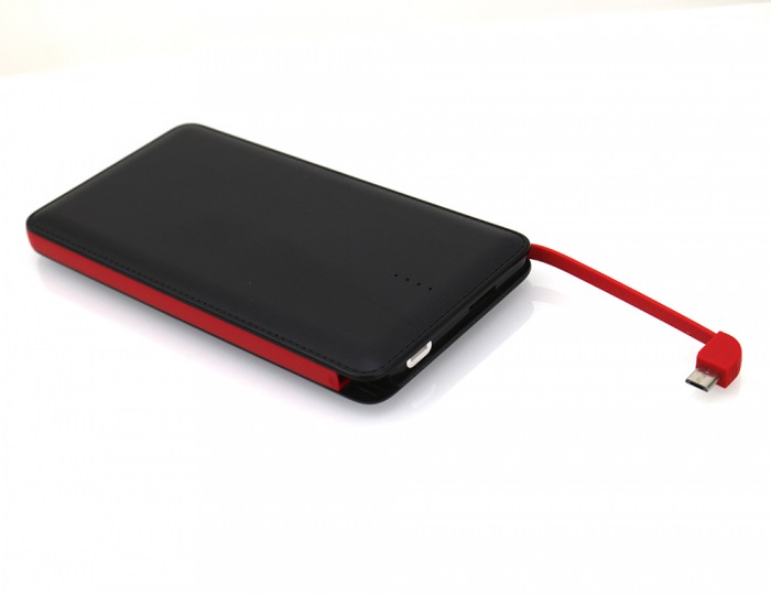 Built-in Charging cable power bank 10000mah (8BK-762)