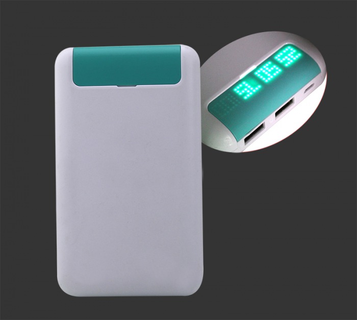 2017 Good Price LED light capacity indicator 10000mah Power Bank for iphone Samsung Nokia