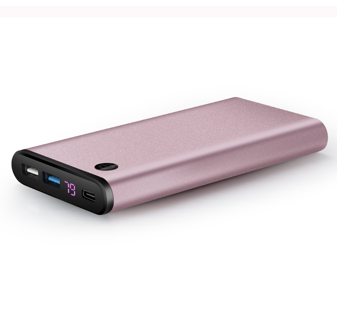 Patent model QC3.0&Type-c Fast charging Power Bank With Digital LED Light Display Capacity(8BK-769)